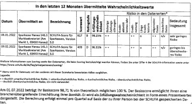 Abbildung einer Datenübersicht nach § 15 DS-GVO